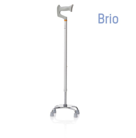 Quadripode in alluminio anodizzato con appoggio antibrachiale – Serie Brio