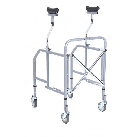 Deambulatore in acciaio verniciato – Pieghevole con appoggio sottoascellare – Ingombro ridotto – Click mini