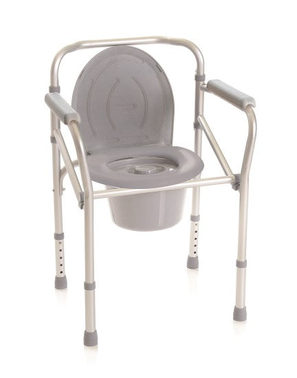 Rialzo stabilizzante per WC in alluminio anodizzato – 4 funzioni in 1 – Pieghevole – Onda